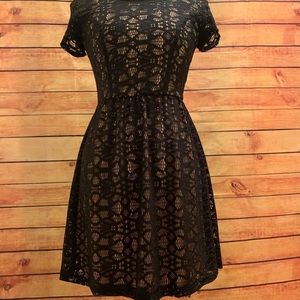 Black mesh dress